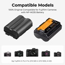 K&F Concept NP-F970 Dual Slot Charger with 2 Pack Battery