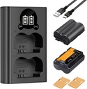 K&F Concept NP-F970 Dual Slot Charger with 2 Pack Battery