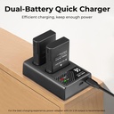 K&F Concept NP-W235 Battery for Fujifilm (2400mAh) Camera Battery with Type C Fast Charging