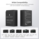 K&F Concept NP-F970 Dual Slot Charger with 2 Pack Battery