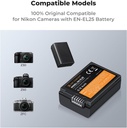 K&F Concept NP-F970 Dual Slot Charger with 2 Pack Battery