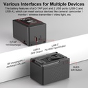 Kingma V-Mount Battery KM-VK155 LCD Display 155W