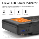 KingMa OLED V Mount Battery VK50 50Wh 14.8V Mini Pocket-V-Mount Battery Support 65W PD USB-C Fast Charger