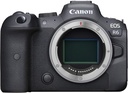 Canon EOS R6 Full-Frame Mirrorless Camera with 4K Video, Full-Frame CMOS Senor, DIGIC X Image Processor, Dual UHS-II SD Memory Card Slots, and Up to 12 fps with Mechnical Shutter, Body Only, Black