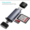 Dual Card Reader Slot for SD and TF Cards