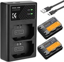 K&F Concept NP-FZ100 (2280mAH) 2 Pack Batteries and Dual Slot Charger_Sony