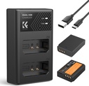K&F Concept LP-E10 (1200mAh) Battery and Charger Set with Dual Slot Charger_Canon