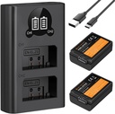 K&F Concept EN-EL25/EN-EL25A 2-Pack (1600mAh) Batteries and Dual LCD Battery Charger_Nikon