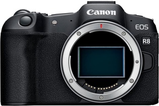 Canon EOS R8 Mirrorless Camera Body, Full‑Frame CMOS Sensor, 24.2 Megapixels, 4K 60p Video, Dual Pixel Autofocus II, Lightweight Camera for Content Creation, Photography and Vlogging, Black with 24-50MM